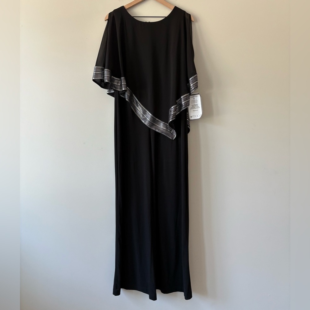 SLNY Women's Chiffon Metallic Jumpsuit 10P - Picture 2 of 12